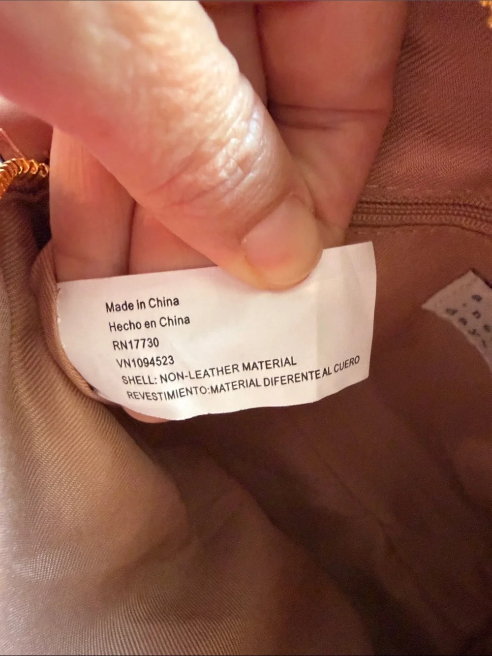 A NEW DAY Beige Faux Leather Crossbody Bag